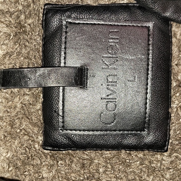 Calvin Klein. Faux-leather. Faux-fur Liner. Heavyweight. Motorcycle-style. Large - Picture 2 of 15